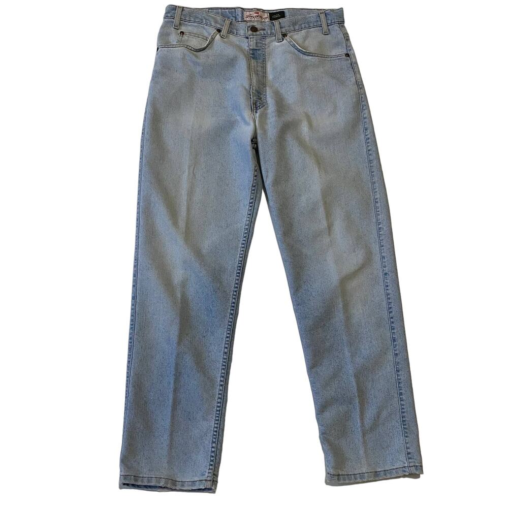 Vintage Levis Flex Denim Jeans Light Wash 90's Mens Size 34 x 30